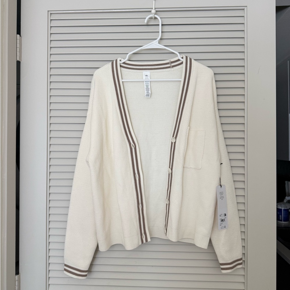 Tennis Club Sweater Knit Cardigan - Cream - brand new with tag - Picture 5 of 5